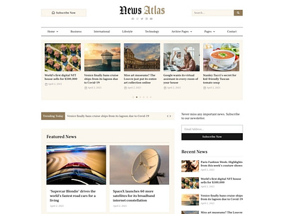 NewsAtlas – News & Magazine Elementor Template Kit blog blogger design elementor elementor templates magazine news newspaper press web design website design wordpress writter