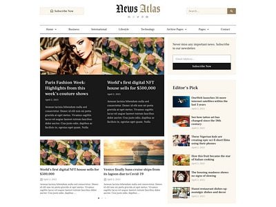 NewsAtlas – News & Magazine Elementor Template Kit