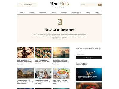 NewsAtlas – News & Magazine Elementor Template Kit