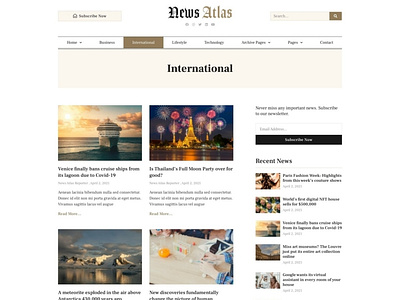 NewsAtlas – News & Magazine Elementor Template Kit