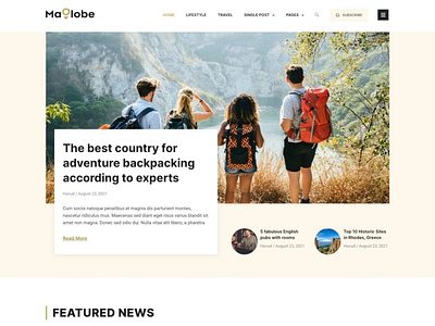 Maglobe - Magazine & News Elementor Template Kit