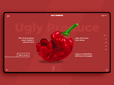 Ugly Produce Landing Page