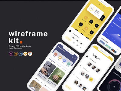 thumbnail for wireframe kit by Wisnu haricoyo on Dribbble