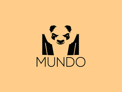 Mundo Logo brand brand identity branding clean dailylogochallenge design icon illustrator logo logo design logotype panda logo vector