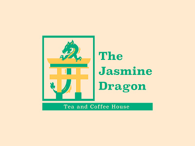 Jasmine Dragon Logo brand identity branding chinese logo chinese tea clean coffee logo dailylogochallenge design illustrator logo logo design logotype tea house vector