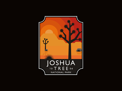 Joshua Tree Badge branding clean dailylogo dailylogochallenge design illustration illustrator logo modern logo vector