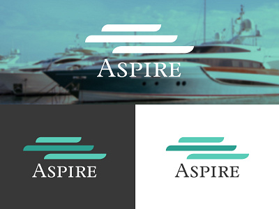 Aspire Yachts Logo brand brand identity branding clean dailylogochallenge design illustrator logo logo design logotype modern logo