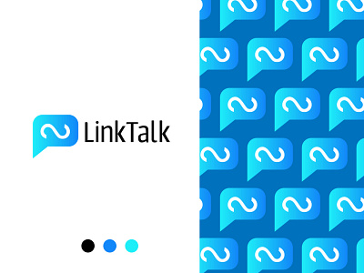 LinkTalk Logo brand identity clean dailylogo dailylogochallenge design logo logo design logotype messenger app messengerapplogo modern logo vector