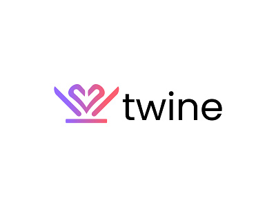 Twine logo brand brand identity branding clean dailylogo design illustrator logo logo design logotype minimalistic modern logo