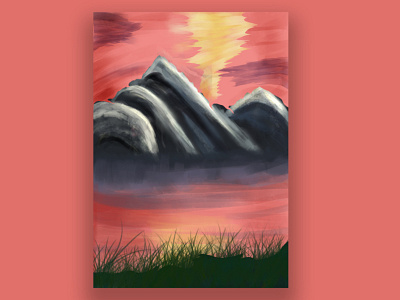 Landscape painting branding caricature character cover cover art cover design design illustration landing lands landscapes layout scenery scenes vector