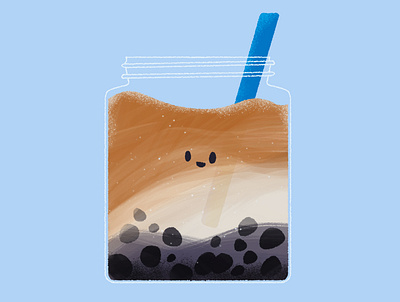 Bubble tea animation bobba bubble tea character character design character illustration cute illustration illustrator motion graphics