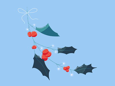 Holidays Mistletoe christmas cute holiday holidays illustration mistletoe winter