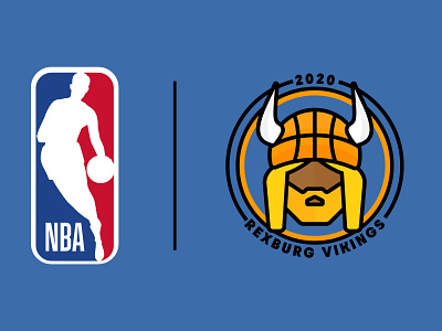 Fantasy NBA Team Logo apparel basketball idaho logo design logodesign marketing nba posters rexburg soccer soccer badge sports vikings