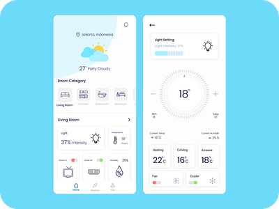 Smarthome Apps dailyui design exploration mobile app design smart home smarthome ui uiux