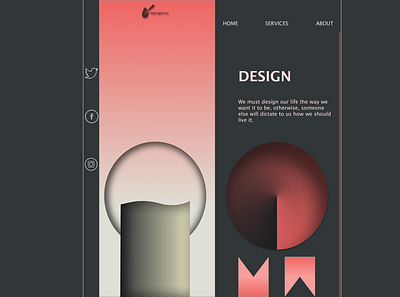 Page art branding design logo minimal ui web website