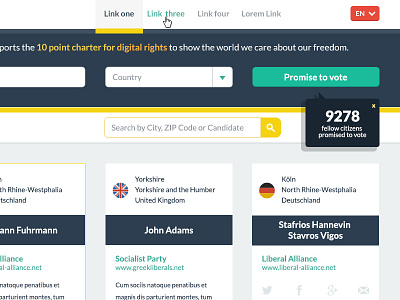 Search Results for WePromise.eu campaign design flat web website