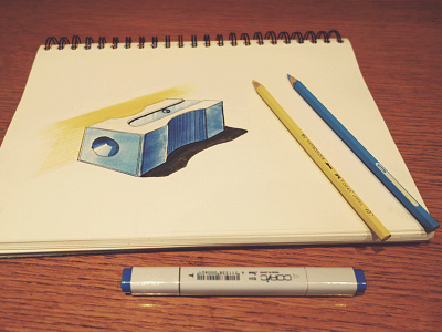 Pencil sharpener sketch copic drawing sketch