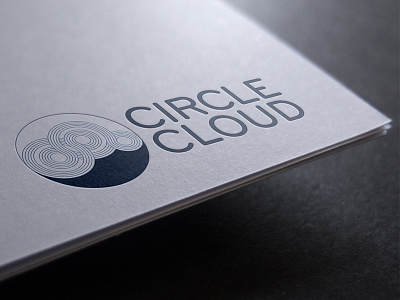 Cloud blue circle circles cloud design logo