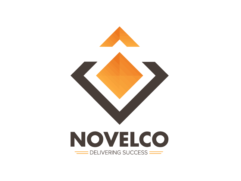 Logo Novelco animation design freight griding logistics logo shipping