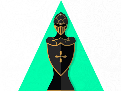 Pawn chess design flat illustration knight pawn