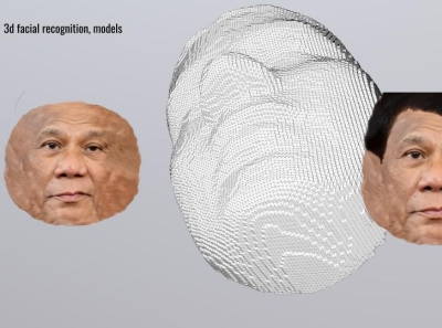 3d ar frame and facial model 3d 3d mesh ai ui ar deepfakes face recognition facial 3d model