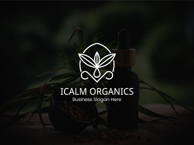 Icalm Organics- Cbd - Creative Logo Design Branding