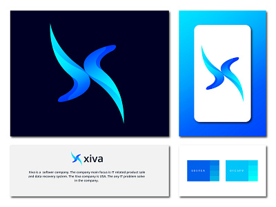 Xive  Logo  Design Branding. X Letter Logo.