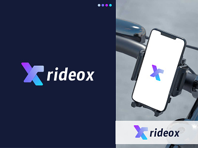 ride logo - Travel bike ride - modern bicycle logo - rideox