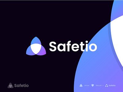 Cryptocurrency Business Data Safety Logo - Secure logo- Shield