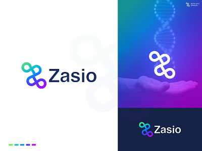 Zasio logo- Lifestyle logo - DNA logo body brand identity desigh dna dna app icon fit fysio health human human dna identity design improvement letter z lifestyle life improvement logo design physiotheraphy physiotherapy progress visual identity design vitalis