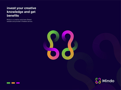 Mindo- creative knowledge logo- technical logo-Tech mind logo