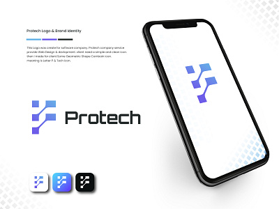 Protech - Technology logo- Letter P Logo app icon blockchain business brand identity branding business identity crypto logo gradient logo identity design it logo letter p logo letter p tech logo logo logo design modern tech logo need logo tech app icon tech business logo tech logo technology icon