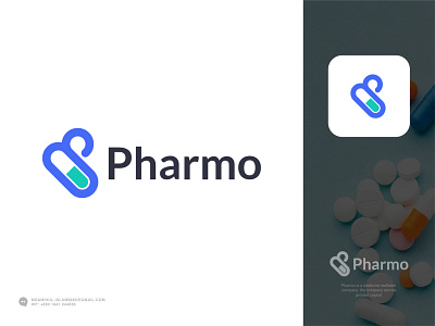 Health Care Logo – pharma logo - pill logo - Medical Logo