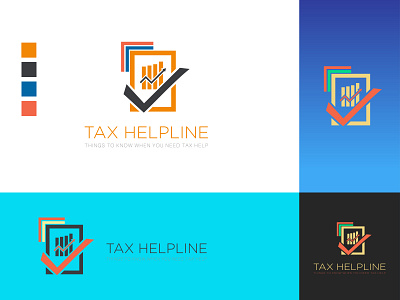 Tax Helpline Logo brand identity branding identity logo logo design