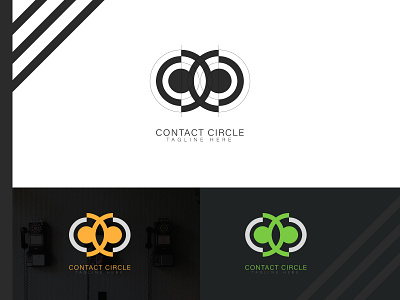 Contact Circle Logo brand identity branding circle logo contact contacts logo logo logo design people logo