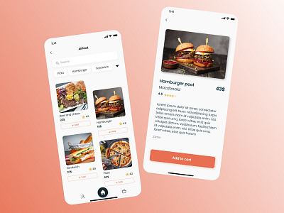 Food Delivery App 🍔 food graphic design