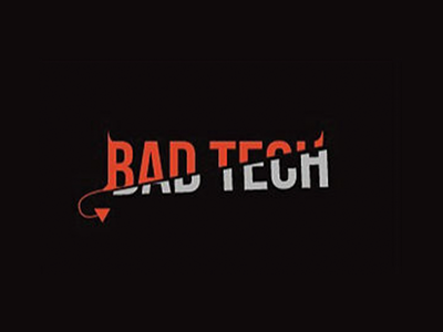 BadTech bad black and red horns logo startup tech technology