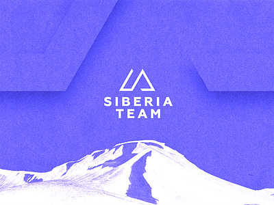 Siberia team logo blue branding emblem geometry identity logo logo design logotype mountaing siberia siberia team