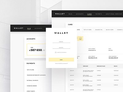 Wallet — online banking for insignia