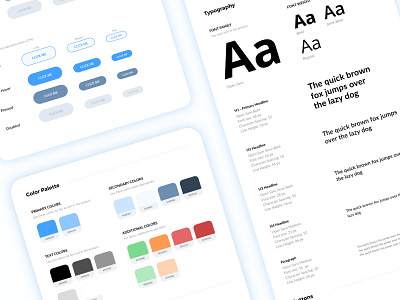 Style Guide In-Progress buttons color palette colors interface style guide style guides style kit styleguide ui ui guide ui kit user interface