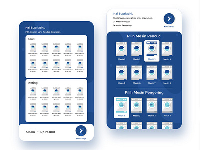 UI Design for Laundry app mobile ui ui ui app ui design uidesign uiux uiuxdesign