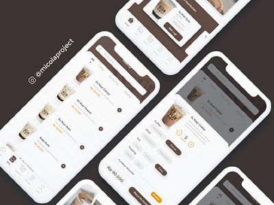 UI Design for Coffeeshop app in Indonesia app app design application coffee coffeeshop design designinspiration graphicdesign shopping ui ui ux uidesign uiux