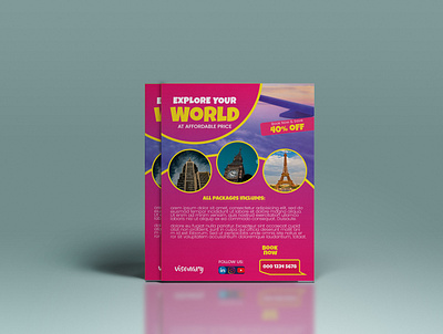 flyer travel adobe photoshop creative modern print design psd design travel