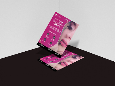 salon flyer adobe photoshop beuty design layer modern print design psd design salon woman