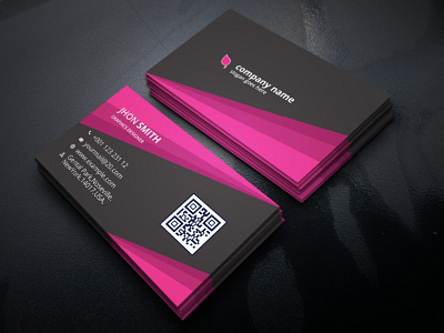 Creative Business card template adobe photoshop company creative graphicdesign layer modern print design print ready psd design qr code