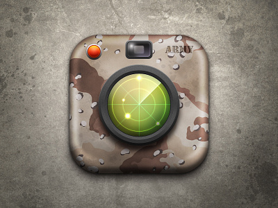 Fake Camera Icon Ver2 app camera graphic icon ios military photoshop radar