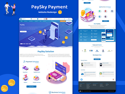 Paysky Payment Solution Web Design