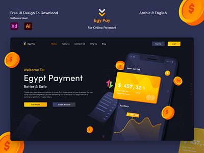 Egy Pay UI Design | Free Download
