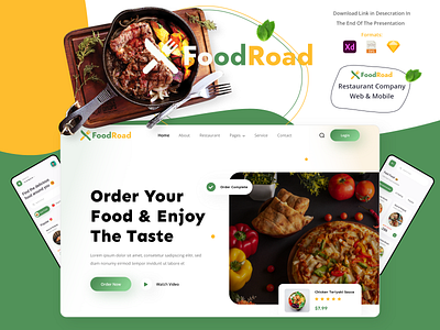 Food Road Mobile & App | UI UX Design