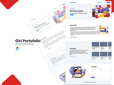 Portofolio Website branding graphic design logo ui